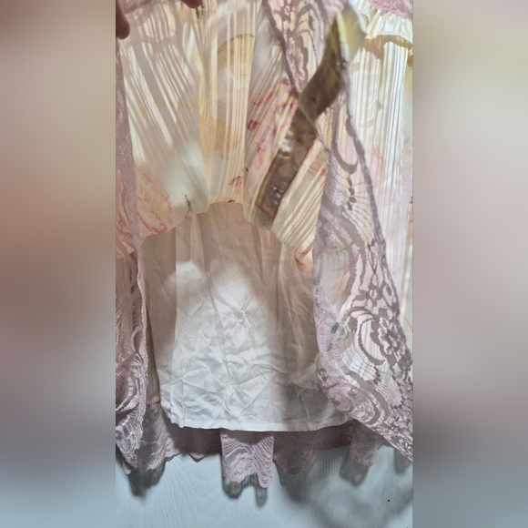 Free People Spring Fling Mini Lace Floral Mini Dress Size Small - Picture 6 of 11